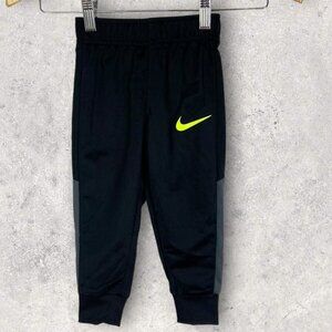 NEW Nike Little Boys Black Sweatpants Size 2T Track Pants 1-2 Years Joggers Pant